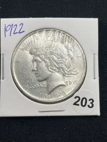 1922 Peace Silver Dollar Coin