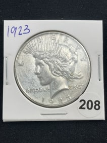 1923 Peace Silver Dollar Coin