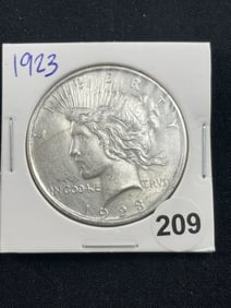 1923 Peace Silver Dollar Coin