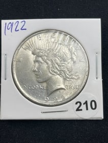 1922 Peace Silver Dollar Coin