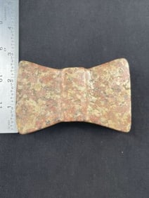Bow-Tie Bannerstone Indian Artifact Arrowhead