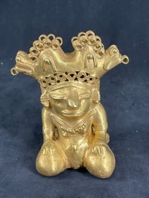 Tumbaga Tairona Gold Figurine UNKNOWN MATERIAL