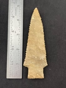 4 & 3/4" Hardin Indian Artifact Arrowhead