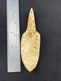 5 & 1/8" Drill Indian Artifact Arrowhead