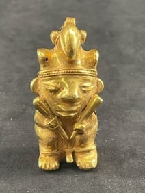 Tumbaga Tairona Gold Figurine UNKNOWN MATERIAL