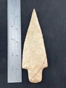 5 & 1/2" Adena Indian Artifact Arrowhead