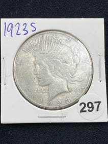 1923 S Peace Silver Dollar Coin