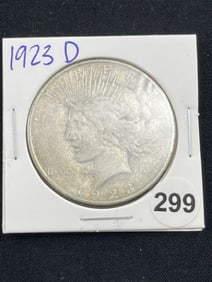 1923 D Peace Silver Dollar Coin