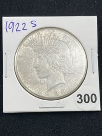 1922 S Peace Silver Dollar Coin