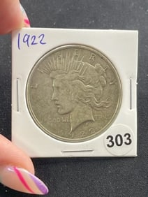1922 Peace Silver Dollar Coin