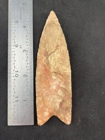 4 & 5/8" Clovis Indian Artifact Arrowhead