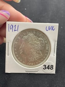 1921 UNC Morgan Silver Dollar Coin
