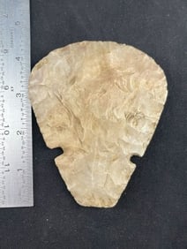 Chipped Hoe Indian Artifact Arrowhead