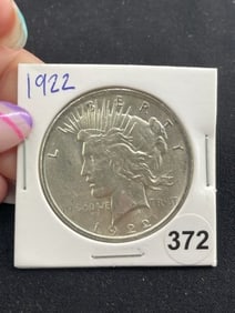 1922 Peace Silver Dollar Coin