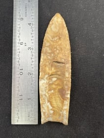 4 & 3/8" Clovis from Texas Indian Artifact Arrowhead