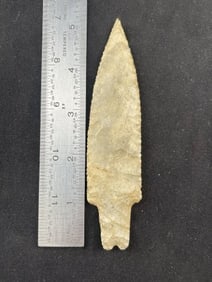 5 & 1/8" Pedernales from Texas Indian Artifact Arrowhead