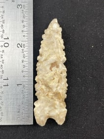 2 & 3/4" Dalton Indian Artifact Arrowhead