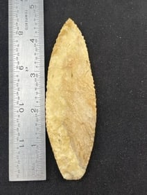 4 & 1/2" Agate Basin Indian Artifact Arrowhead