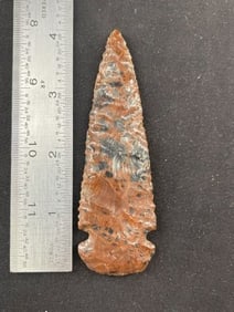 4" Mahogany Obsidian Point Indian Artifact Arrowhead