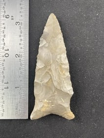 3 & 1/4" Dalton Indian Artifact Arrowhead