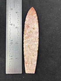 4 & 1/4" Agate Basin Indian Artifact Arrowhead