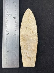 3 & 1/2" Hell Gap from Texas Indian Artifact Arrowhead