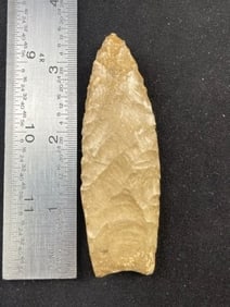 3 & 3/8" Clovis from Texas Indian Artifact Arrowhead
