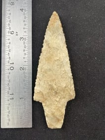 3 & 7/8" Adena from Missouri Indian Artifact Arrowhead