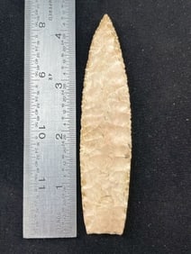 4 & 1/4" Agate Basin Indian Artifact Arrowhead