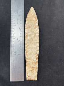 5 & 5/8" Agate Basin from Illinois Indian Artifact Arrowhead