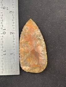 2 & 1/2" Agate Basin from Illinois Indian Artifact Arrowhead
