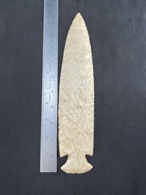 Large Texas Point Indian Artifact Arrowhead