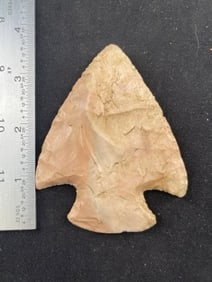 3 & 5/8" Hopewell Indian Artifact Arrowhead