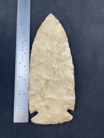 Large Texas Point Indian Artifact Arrowhead
