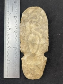 Chipped Hoe Indian Artifact Arrowhead