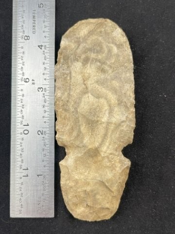 Chipped Hoe Indian Artifact Arrowhead (1 of 3)