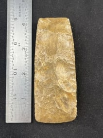 Chipped Celt Indian Artifact Arrowhead