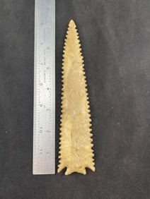 7 & 3/8" Tussinger Eccentric Indian Artifact Arrowhead