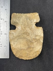 Chipped Hoe Indian Artifact Arrowhead