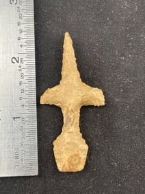 Unusual Drill Indian Artifact Arrowhead