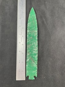 8 & 3/8" Spear Head unknown Material Indian Artifact Arrowhead