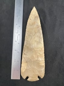 Large Texas Point Indian Artifact Arrowhead