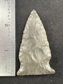 Side Notch Indian Artifact Arrowhead