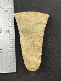 Chipped Celt Indian Artifact Arrowhead