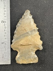 Side Notch Indian Artifact Arrowhead