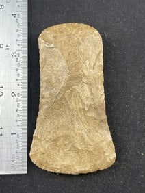Chipped Celt Indian Artifact Arrowhead