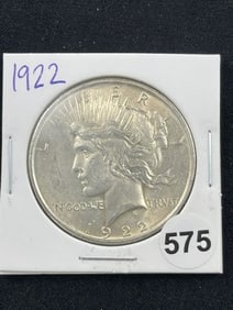 1922 Peace Silver Dollar Coin
