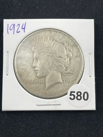 1924 Peace Silver Dollar Coin