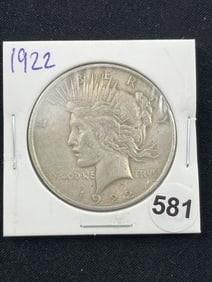 1922 Peace Silver Dollar Coin
