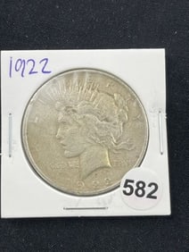 1922 Peace Silver Dollar Coin